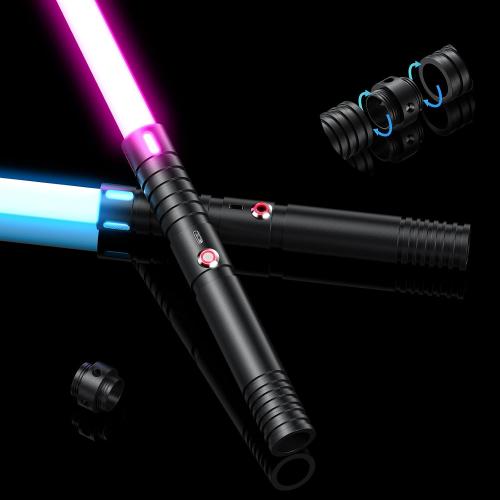 Lightsaber, 2-Pack Metal Hilt Dueling Light saber for Adults & Kids
