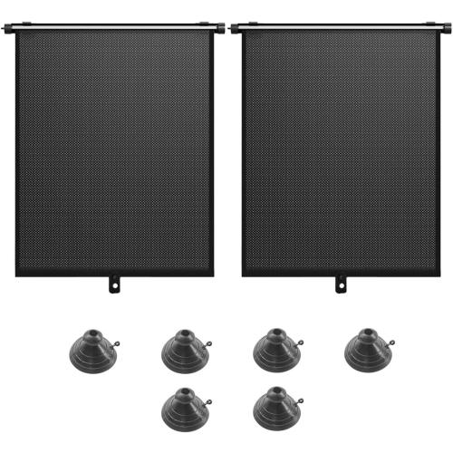 2PCS 18×14 Car Side Window Sun Shade for Baby/Kids, Black