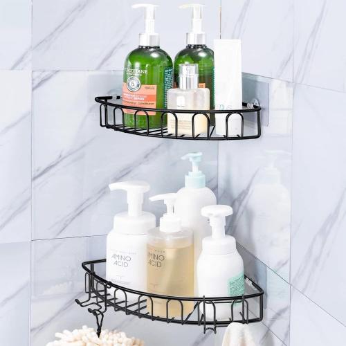 vivinin 15 Pack Shower Caddy Adhesive Replacement, Shower Shelf Adhesive No Drilling, Adhesive Hooks for Showe Caddy, Soap Holder, and Kitchen Racks