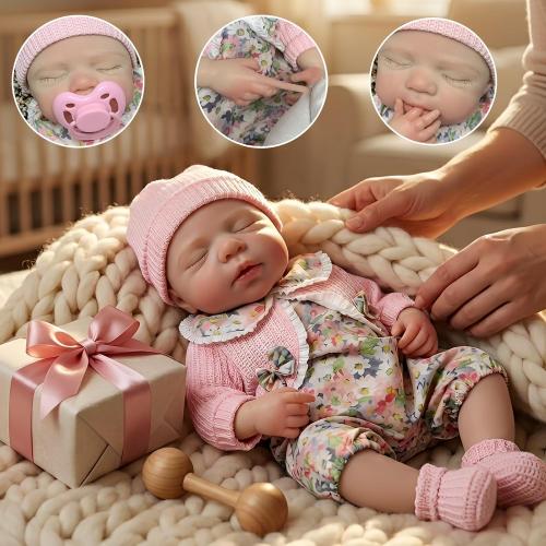 OtardDolls 12 Inch Silicone Reborn Baby Dolls Full Body Realistic Baby Doll Girl Handmade Painted Dolls with Clothes for Kids