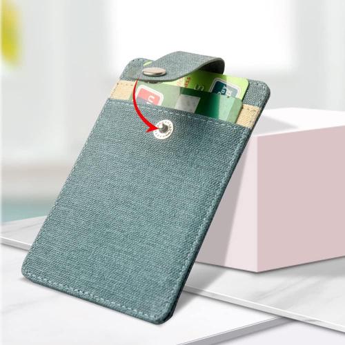 Larpur Vertical ID Badge Holders PU Leather ID Card Holder Detachable Neck Lanyard and Retractable Reel with 1 Clear Window & 2 Card Slots (Lake Blue)