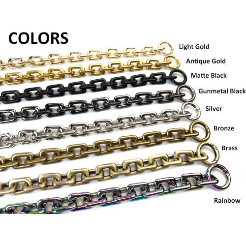 VersaKits 14.9'' Gunmetal Black Heavyweight Chunky Purse Chain Strap
