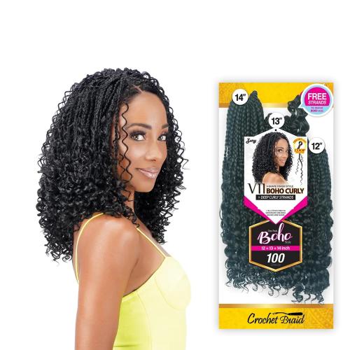 Royal Zury Crochet Briad V-shape Finish Style V11 Boho Curly (12 13 14) (SOM 27/30)