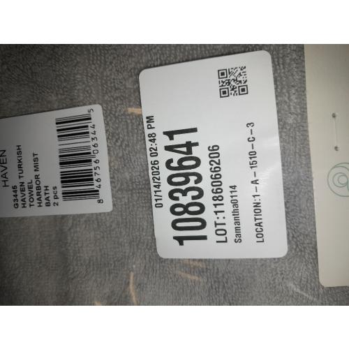 Haven Turkish Cotton Bath Towel in Harbor Mist Grey