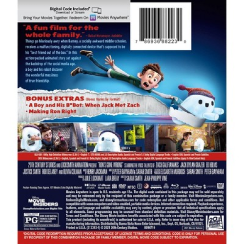 2 Packs...Ron 's Gone Wrong (Blu-ray).