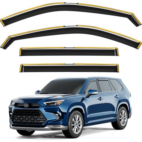 Window visors Rain Guards for Toyota Grand Highlander 2024-2027