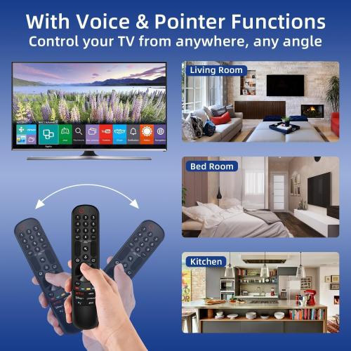 Replacement for LG TV Remote, for All 2019-2025 LG Remote Control for Smart TVs with Voice and Pointer Function, for LG Magic Remote. 1-Year Warranty.