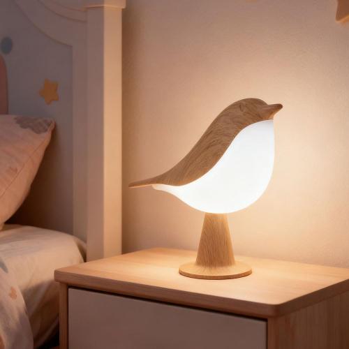 Bird Cordless Table Lamp, Small Cordless Bedside Lamp with 3 Color Temperature, Touch Sensor & Rechargeable Battery - Night Light for Kids, Bedroom, Bedside, Office, and Outdoor Use