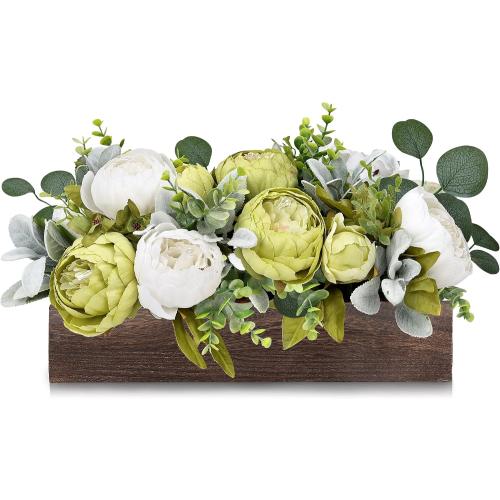 Summer Floral Centerpieces for Table Dining - Green White