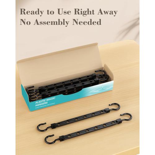 Space Saving Hangers for 144 Clothes, Reinforced Collapsible Hangers