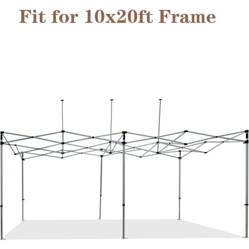 SCOCANOPY Commercial 10x20 Canopy Replacement Canopy Top,Canopy Cover ONLY,Bonus 4 Pack Weight Bag (Forest Green)