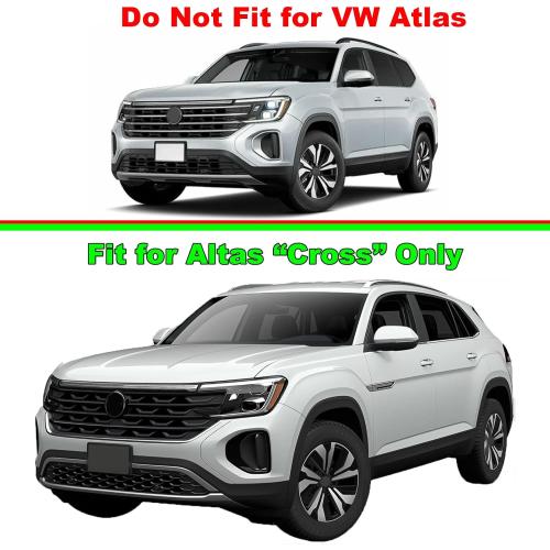 Cargo Cover Compatible with VW Volkswagen Atlas Cross Sport 2025 Accessories 2024 2023-2020,Carbon Fiber Texture Retractable Trunk Cover Organizer Security Shade Tonneau Cover(Not for Atlas)