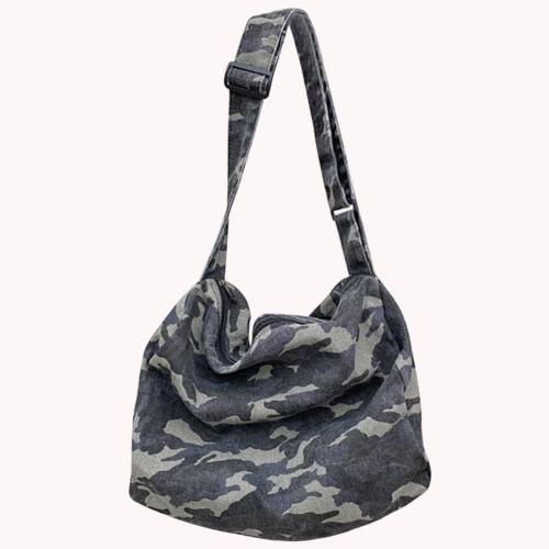 Crossbody Bags Camouflage Hobo Crossbody Bag Large Capacity Washable Zipper for Leisure Travel Shopping Hand Bag
