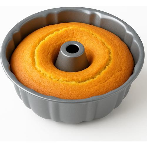 10-Inch Nonstick Cake Pan, Fluted Tube Pan for Pound & Ring Cakes