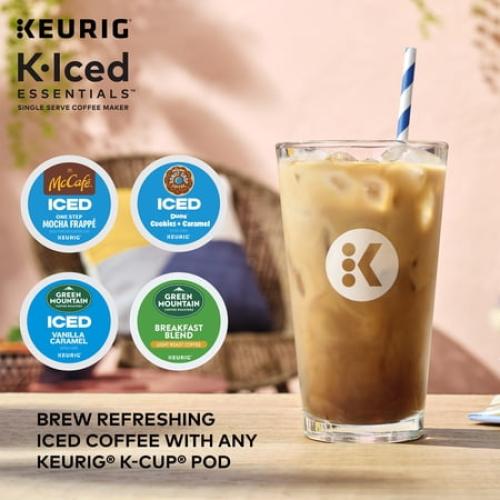 Keurig K-Iced Essentials Iced and Hot Single-Serve K-Cup Pod Coffee Maker, Black
