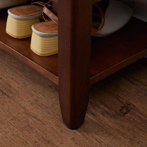 XKZG Shoe Rack Bench Wooden Shoe Storage Bench Entryway Bench, Brown, 31.5
