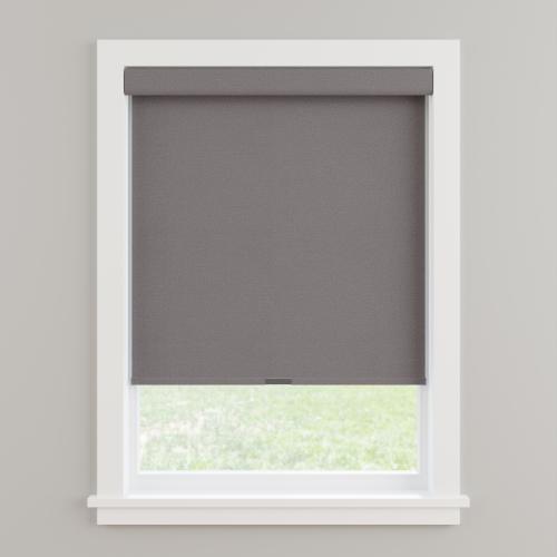 allen   roth 30-in x 72-in Gray Room Darkening Cordless Roller Shade