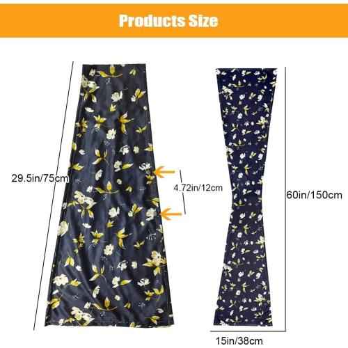 VOPHIA 2 Pack Adult Bib Dining Scarf for Women Microsuede Washable Reusable Food Clothing Protectors Dining Mouth Towel Scarf