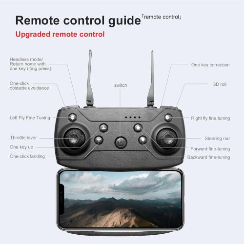 FPV Drone with 1080P Dual HD Cameras Upgraded Version RC Quadcopter for Adults, Beginner WiFi RC Drone Live Video