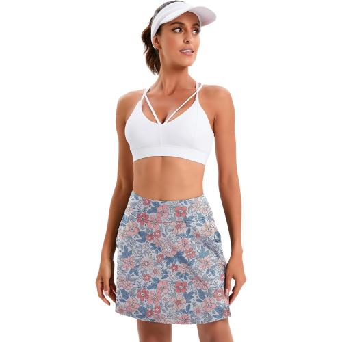 Oyamiki Women's Active Athletic Skort Lightweight Tennis Skirt Perfect for Running Training Sports Golf