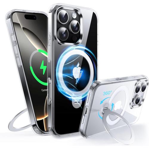 360° Rotatable Magnetic Ring for iPhone 16 Pro Case with MagSafe