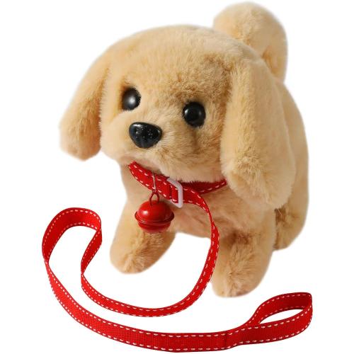 KSABVAIA Plush Golden Retriever Toy Puppy Electronic Interactive Dog