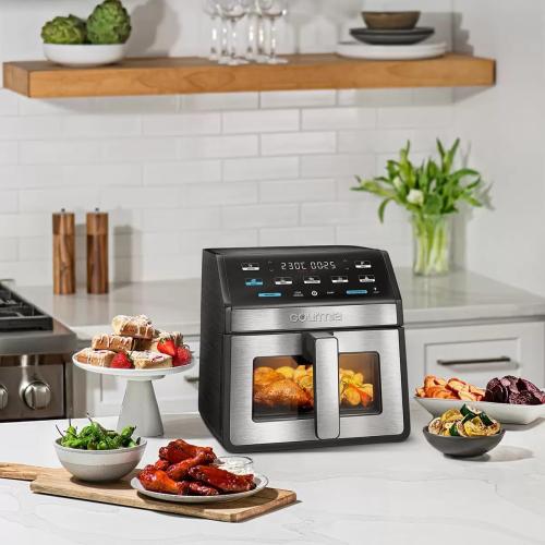 Gourmia GOURMIA Digital Air Fryer, 7.5 Liter with Window and Light, Mod. GAF858‼️needs heavy cleaning‼️