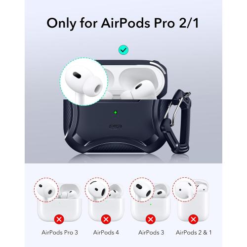 ESR for AirPods Pro 2 Case, Compatible with MagSafe, Navy Blue
