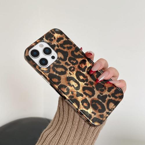 for iPhone 16 Pro Max Glitter Leopard Print Phone Case