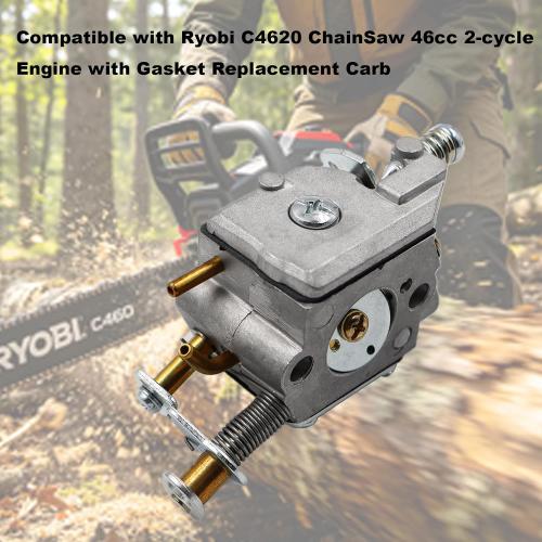 Carburetor Compatible with Ryobi C4620 ChainSaw 46cc