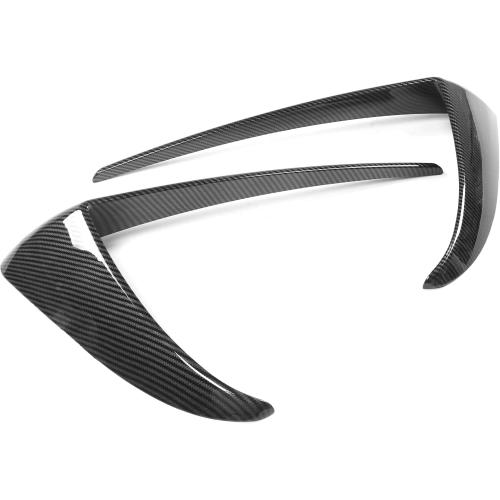 FREEMOTOR802 Fog Light Trims Fits 2017-2023 Tesla Model 3, Carbon Fiber Print