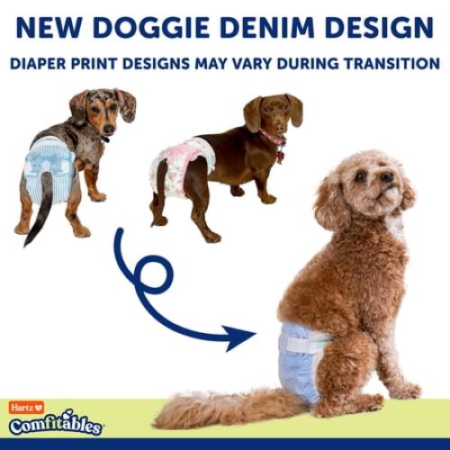 Hartz Disposable Dog Diapers for Female and Male Dogs or Puppies | Superior Leak Proof Protection | Size S | Pack of 36