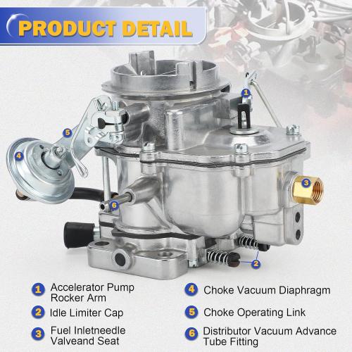 2-Barrel Carb for 1975-78 Dodge 1967-80 Chrysler 318 Engine Manual Choke