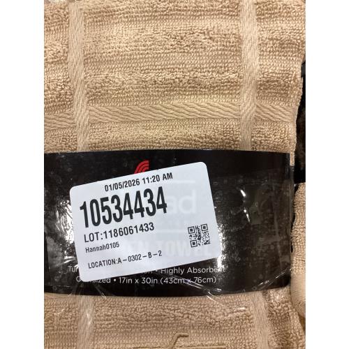 All-Clad Solid Kitchen Towel: Highly Absorbent, Super Soft Long Lasting - 100% Cotton, 17x30 Tea Towel for Cleaning & Drying Dishes, Pans, Glassware, or Countertops, (2Pack), Cappuccino