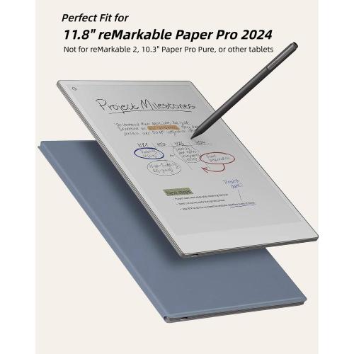 WALNEW Magnetic Folio Case for 11.8 Remarkable Paper Pro Color Tablet 2024