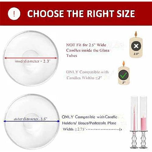 Glass Hurricane Tubes  Fits Candles