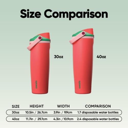 Owala FreeSip Sway Stainless Steel Water Bottle 30 oz Strawberry Fields