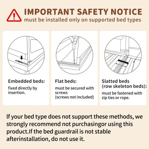 3-Piece King Size Bed Rail for Toddlers - Height Adjustable Baby Bed Rail Guard with Headboard Rod,Safety Bed Rails for King Size Bed with Child Lock(78.74x78.74x74.8 Inch)