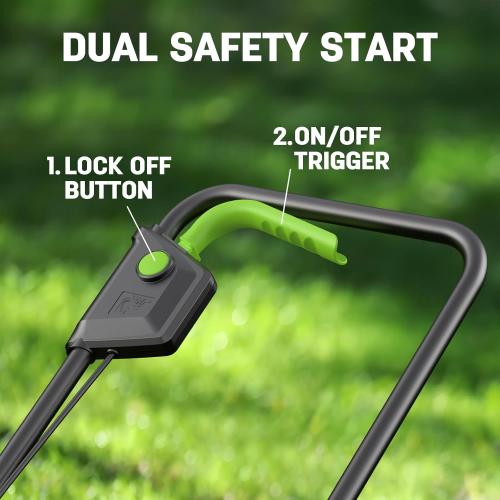 STEELITE 20V 13-Inch Cordless Electric Lawn Mower