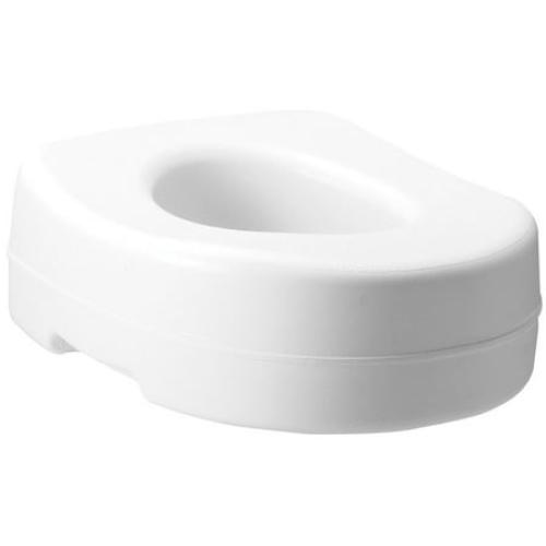 Carex Raised Toilet Seat with 5 in Height, Slip-Resistant & Removable, 300 lb Limit