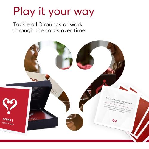 Relationship Card Deck by Vertellis - Card Game for Deeper Connection with Your Partner for Couples