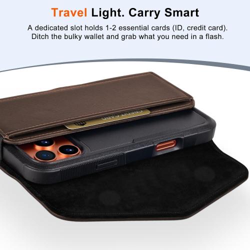 Leather Cell Phone Holster with Card Holder and Belt Clip Protective Case for Samsung Galaxy Ultra S25 S24 S23 S22 S21 S20 A17 A16 A15 A14 A13, Motorola G Stylus 5G, XL-Coffee