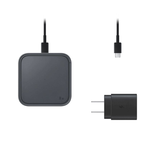Samsung Super Fast 15W Wireless Charger with Travel Adapter-Gray - Gray - 1 Count