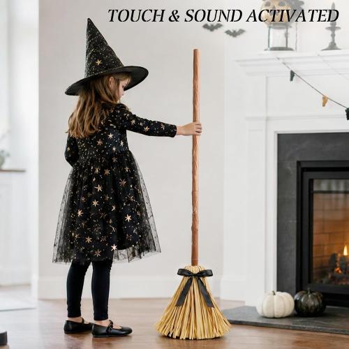 Halloween Decoration Indoor 49 Animated Floating Witch Broom