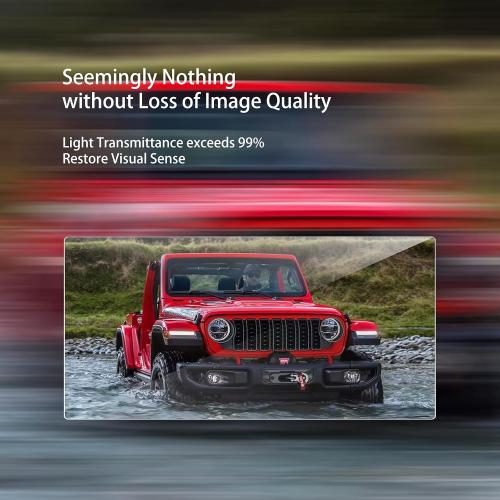 2025 2026 Jeep Wrangler Gladiator Screen Protector for 2024 2025 2026 Jeep Wrangler JL Gladiator 4xe Sport Rubicon X Sahara Willys Sport S 12.3Inch 2024 Wrangler Gladiator Accessories Tempered Glass 12.3''
