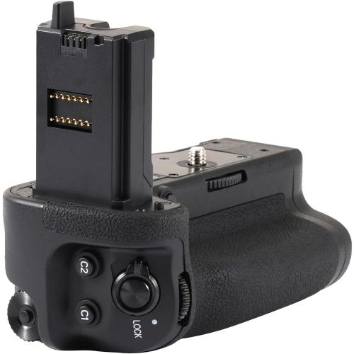 FocusFoto Vertical Multi Power Battery Pack Grip Holder for Sony Alpha A1 II A1II, A9 III A9III Camera, Replacement for VG-C5, uses One or Two NP-FZ100 Batteries (Batteries NOT Included)