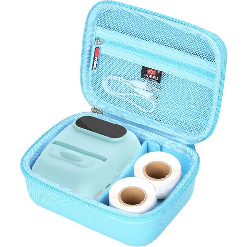 FBLFOBELI Hard Case for MARKLIFE P50 / Phomemo M110 Label Maker Machine with Tape Barcode Label Printer (Blue, Case Only)