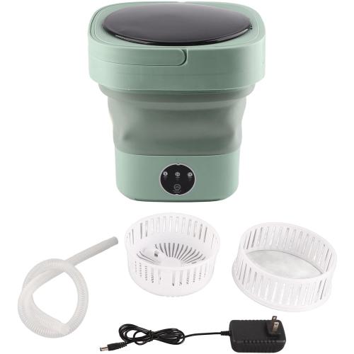 Portable Washing Machine, 6.5L Mini Washer and Spin Dryer, Portable Mini Washing Machine with Spin, Portable Washer and Dryer Combo for Apartments, RV, Travel, Hotel (Green)