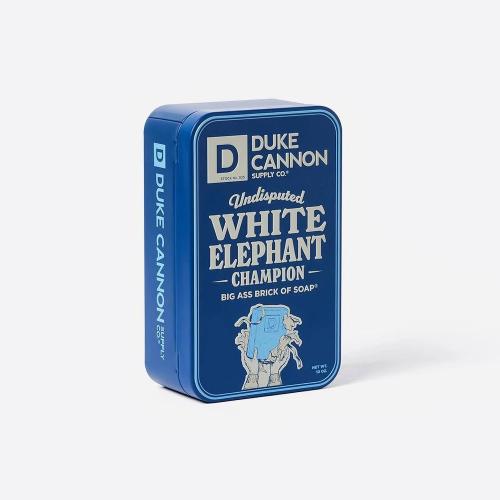 Duke Cannon Supply Co. Undisputed White Elephant Champion Bar Soap - 10oz - Collectable Tin Edition