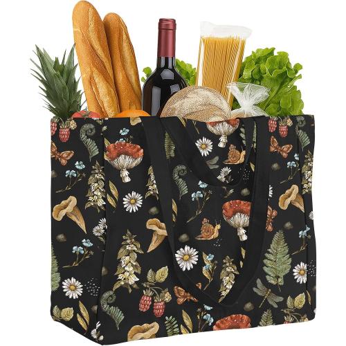 Miss Adola Cute Extra Large Canvas Grocery Tote Bag